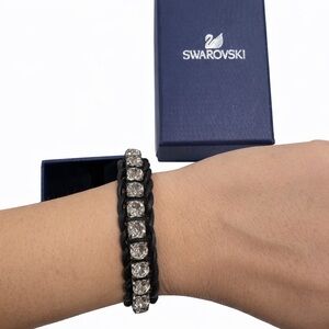 Swarovski Crystal Leather Bracelet – Never Worn